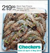 Black Tiger Prawns-800g