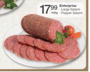 Enterprise Large Salami Or Pepper Salami-Per 100g