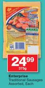 Enterprise Traditional Sausages Assorted-375G