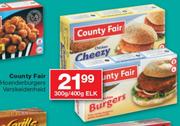 County Fair Hoenderburgers Verskeidenheid-300/400G Elk