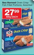 Sea Harvest Oven Crisp Fish Fillet Portions Assorted-400G Each