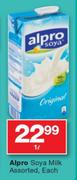 Alpro Soya Milk Assorted- 1L 