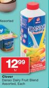 Clover Danao Dairy Fruit Blend Assorted- 1L Each