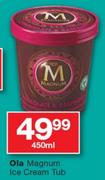 Ola Magnum Ice Cream Tub- 450ml