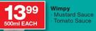 Wimpy Tomato Sauce-500ml