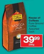 House of Coffees Pure Ground Coffee-250gm