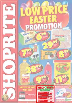 Shoprite KZN : Low Price Easter Promotion (11 Mar - 17 Mar 2013), page 1