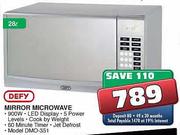 Defy Mirror Microwave(DMO-351)-900W-20Ltr