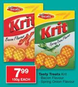 Tasty Treats Krit Bacon Flavour/Spring Onion Flavour-150gm Each