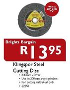 Brights Bargain Kingspor Steel Disc 