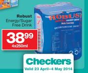 Robust Energy/Sugar Free Drink-4x250Ml