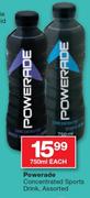 Powerade Concentrated Sports Drink Assorted-750Ml Each