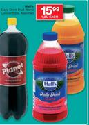 Hall's Daily Drink Fruit Blend Concentrate Assorted-1.25L Each