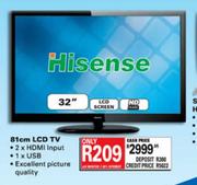Hisense LCD TV-32" (81cm) 