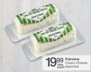 Fairview Cream Cheese-100gm Each