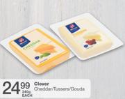 Clover Cheddar/Tussers/Gouda-240gm Each