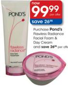 Pond's Flawless Radiance Facial Foam & Day Cream
