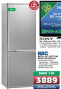 KIC Metallic Bottom Freezer Fridge-367Ltr(KB6037ME)