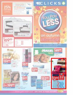 Clicks : Autumn Savings (16 Apr - 16 May), page 1