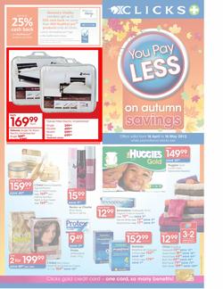 Clicks : Autumn Savings (16 Apr - 16 May), page 1