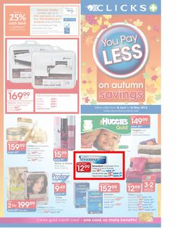 Clicks : Autumn Savings (16 Apr - 16 May), page 1