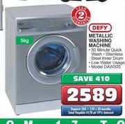 Defy Metallic Washing Machine-5kg
