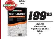 Build It Contractors High Gloss Enamel White-5 Ltr