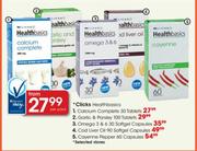 Clicks Healthbasics Omega 3 & 6-30 Softgel Capsules