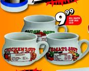 Bell Shaped Soup Mug-Each