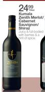 Kumala Zenith Merlot/Cabernet Sauvignon/Shiraz-750Ml