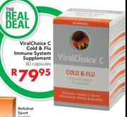 ViralChoice C cold & Flu Immune system Supplement-60 Capsules