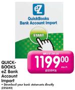 QuickBooks eZ Bank Account Import-Each
