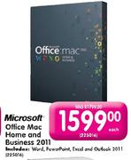 Microsoft' Office Mac Home and Business 2011-Each