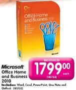 Microsoft' Office Home and Business 2010-Each