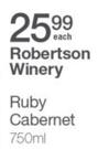 Robertson Winery Ruby Cabernet-750ml