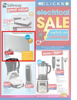Clicks : Electrical Sale (8 May - 10 June) - Extended until 24 June, page 1