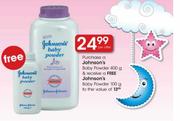 Johnson's Baby Powder-400g & Receive A Free Johnson's Baby Powder-100g
