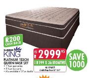 Slumber King Platinum Queen Base Set-152cm