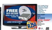 LG 42" Plasma (107cm) + Free DSTV Decoder