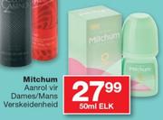 Mitchum Aanrol Vir Dames/Mans Verskeidenheid - 50ml Elk