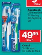 Oral B Toothpaste 35 Soft/40 Med - Each