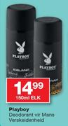 Playboy Deodorant Vir Mans Verskeidenheid - 150ml Elk
