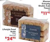Lifestyle Food Rusks Assorted-350g