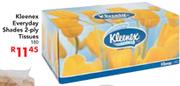 Kleenex Everyday Shades 2-Ply Tuissues-100
