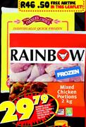 Rainbow Frozen Mixed Chicken Portions/Farmer's Choice Frozen Chicken Braai Cuts-2kg each