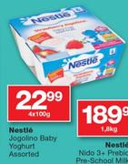 Nestle Jogolino Baby Yoghurt Assorted- 4 x 100g