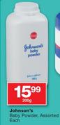Johnson's Baby Powder Assorted- 200g