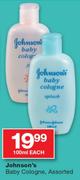 Johnson's Baby Cologne Assorted- 100ml Each