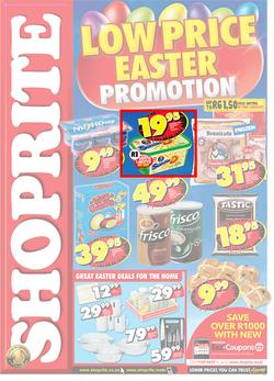Shoprite Western Cape : Low Price Easter Promotion (20 Mar - 1 Apr 2013), page 1