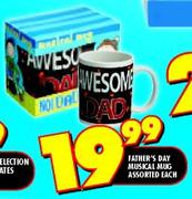 Father's Day Musical Mug Assorted-Each